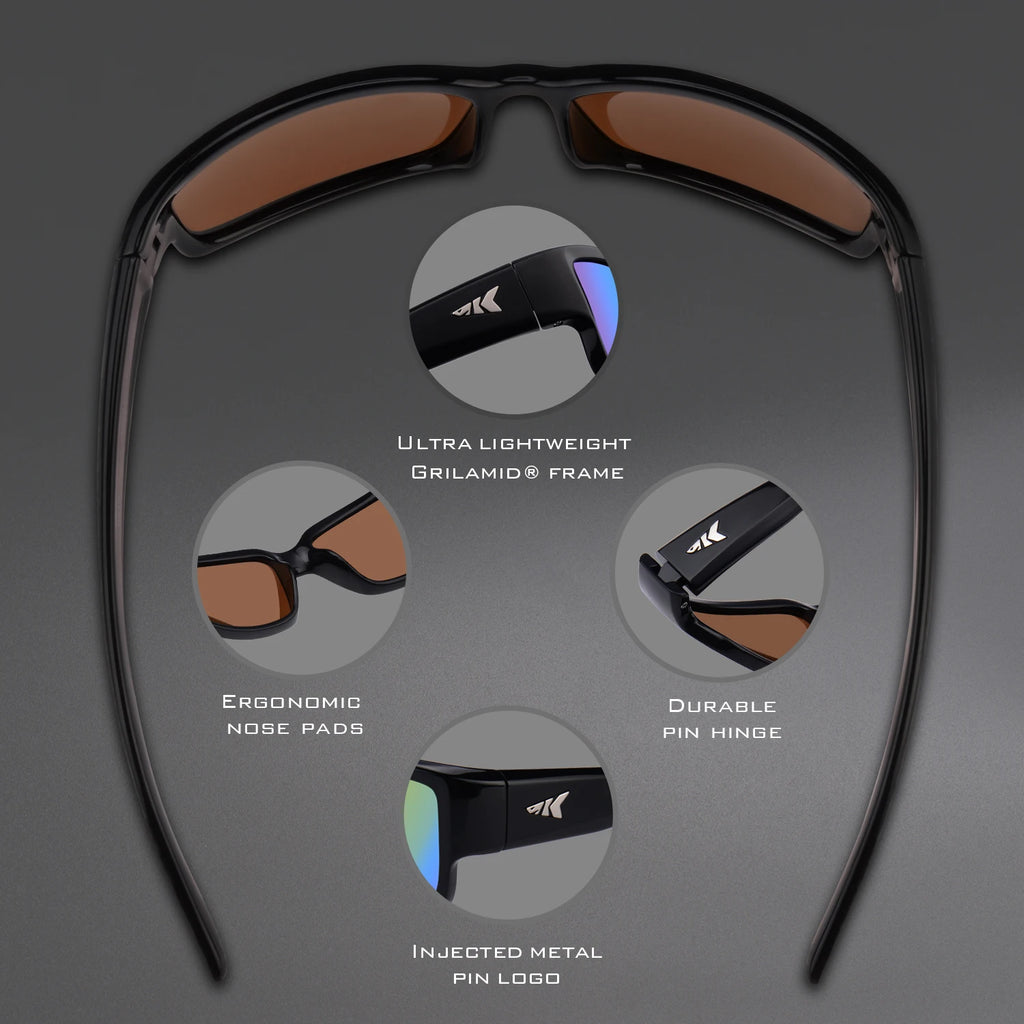 KastKing Skidaway Polarized Sport Sunglasses for Men and Women,Ideal for Driving Fishing Cycling and Running,UV Protection