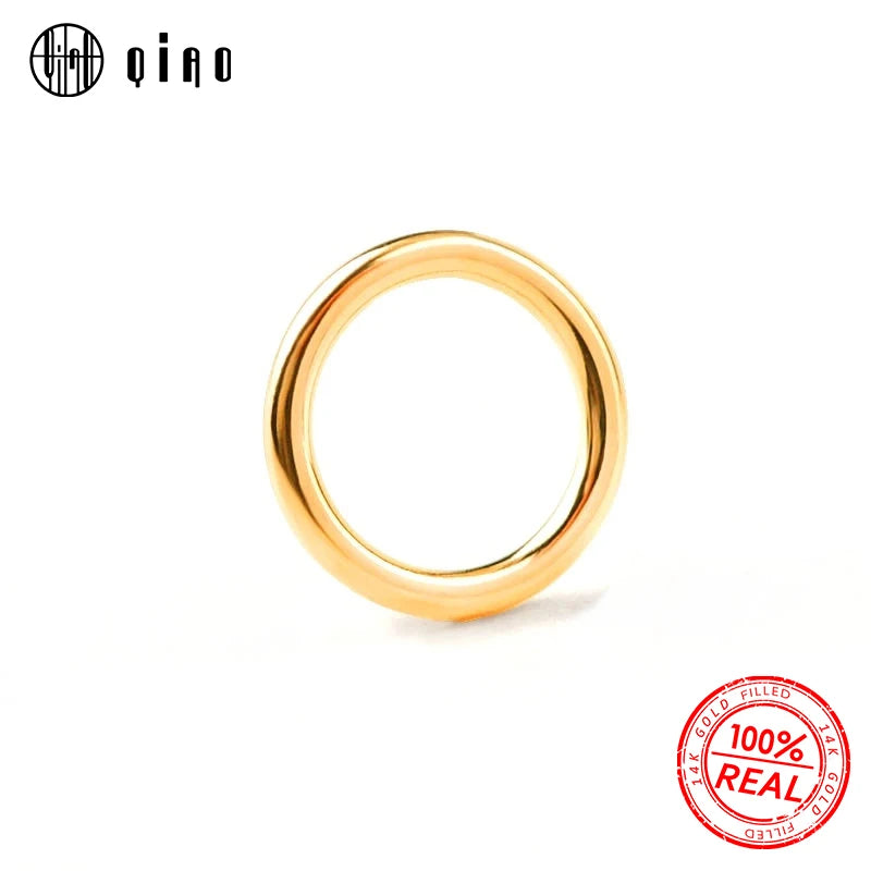 10pcs 2/3/4/5/6mm 14K gold filled closed jump rings 14K gold filled Split Rings For Keychains Making & Bracelet Jewelry Findings