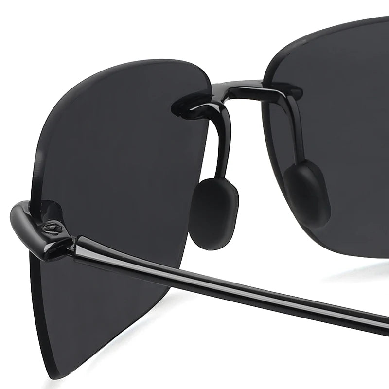 MAXJULI Polarized Sunglasses Women&Men Designer Fashion Driving Sports Rimless（MJ8009）