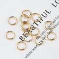 10pcs 2/3/4/5/6mm 14K gold filled closed jump rings 14K gold filled Split Rings For Keychains Making & Bracelet Jewelry Findings