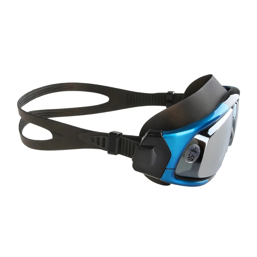 Copozz Nearsighted Swimming Goggles Waterproof Anti Fog UV Eyewear Silicon Mirrored Large Frame Unisex Sport Myopia Swim Mask