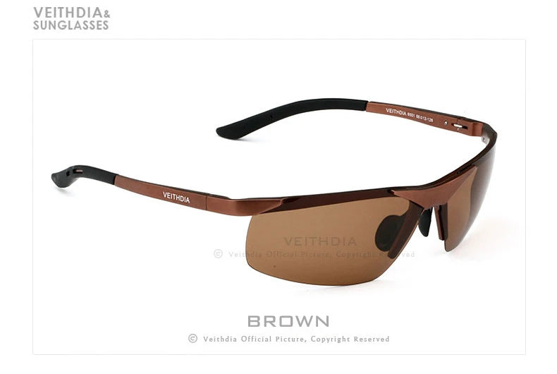 VEITHDIA Sunglasses Men's Brand Designer Cycling Sports Polarized UV400 Lens Outdoor Sun Glasses Driving Eyewear For Male 6501