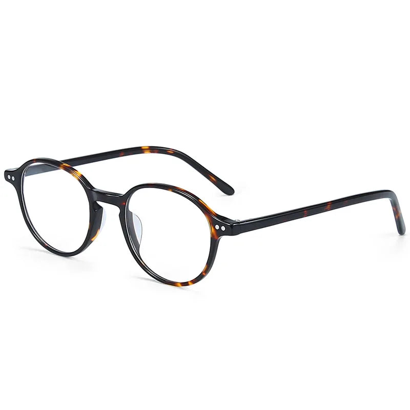 ZENOTTIC(XS Size) Retro Acetate Anti Blue Light Blocking Glasses Round Optical Frame Eyewear Fashio Computer Eyeglasses Unisex