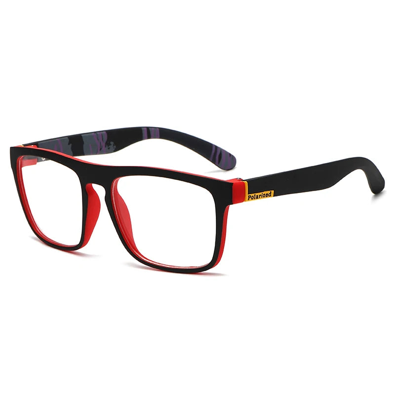 COOLMEN Men's Square Polarized Sunglasses Yellow Lens Anti-Glare Night Vision UV400 Eyewear for Driving 888