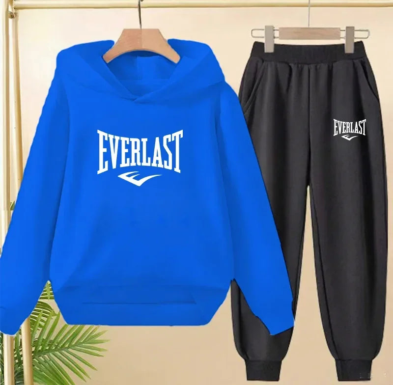 Spring Autumn New Fashion Kids Tracksuits 3-12 Years Boys and Girls Casual Sports Hoodie Tops+pants 2pcs Sets Children Clothes