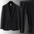 Men Suit Jacket and Pants White Summer Sunscreen Handsome Trendy Loose Casual Men Blazer Suits Spring Autumn Korean Man Blazer