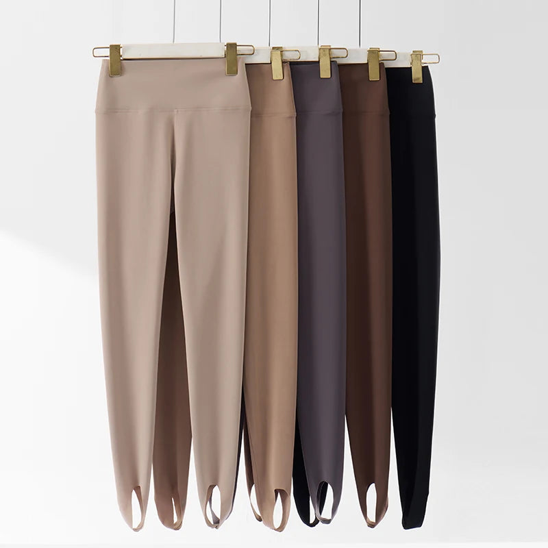 Niche Premium New Women's High Waist Slimming Footed Yoga Pants Shaping Leggings Daily Cycling Running Sports Pants