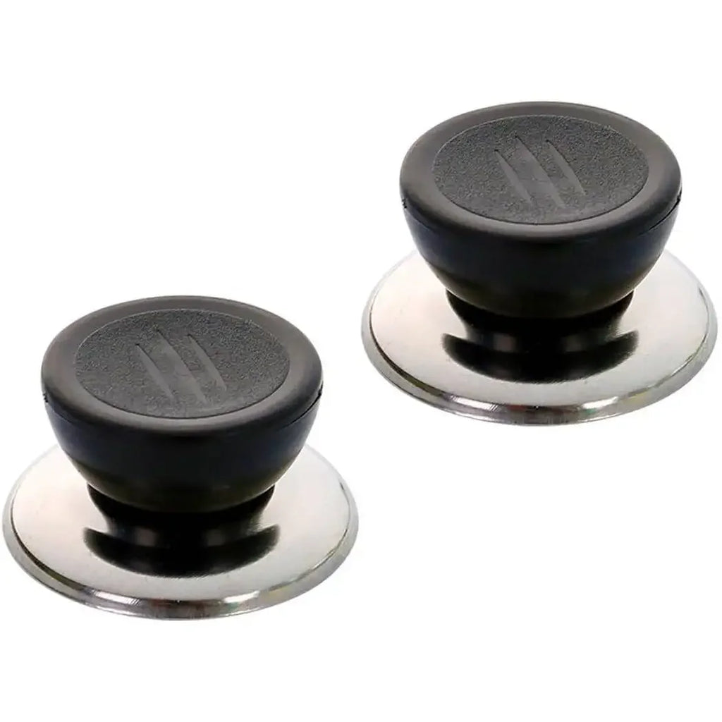 2pcs Wooden Replacement Pot Lid Knobs Pot Lid Handles Universal Heat Resistant Handle for Saucepan Frying Pan Glass Cookware