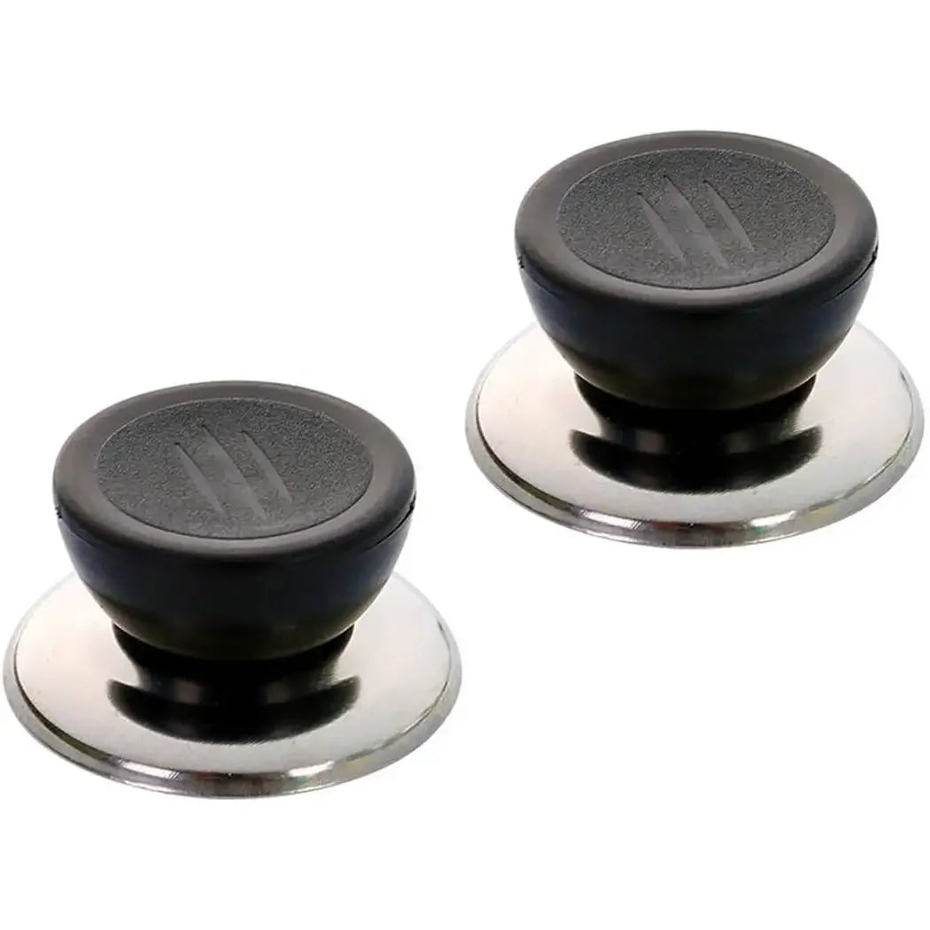 2pcs Wooden Replacement Pot Lid Knobs Pot Lid Handles Universal Heat Resistant Handle for Saucepan Frying Pan Glass Cookware