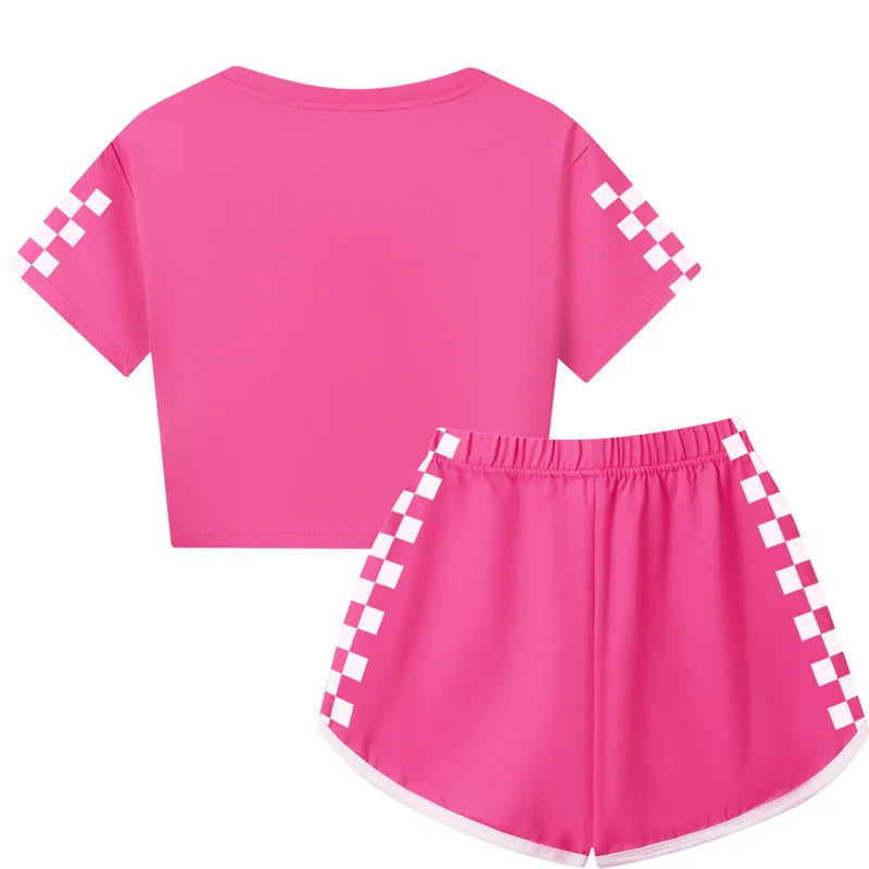 Women Summer Cinnamoroll Kids Clothes Teens Girls Casual Cotton Tops Teens Short-sleeved T-shirt Children Clothing 2-16Y