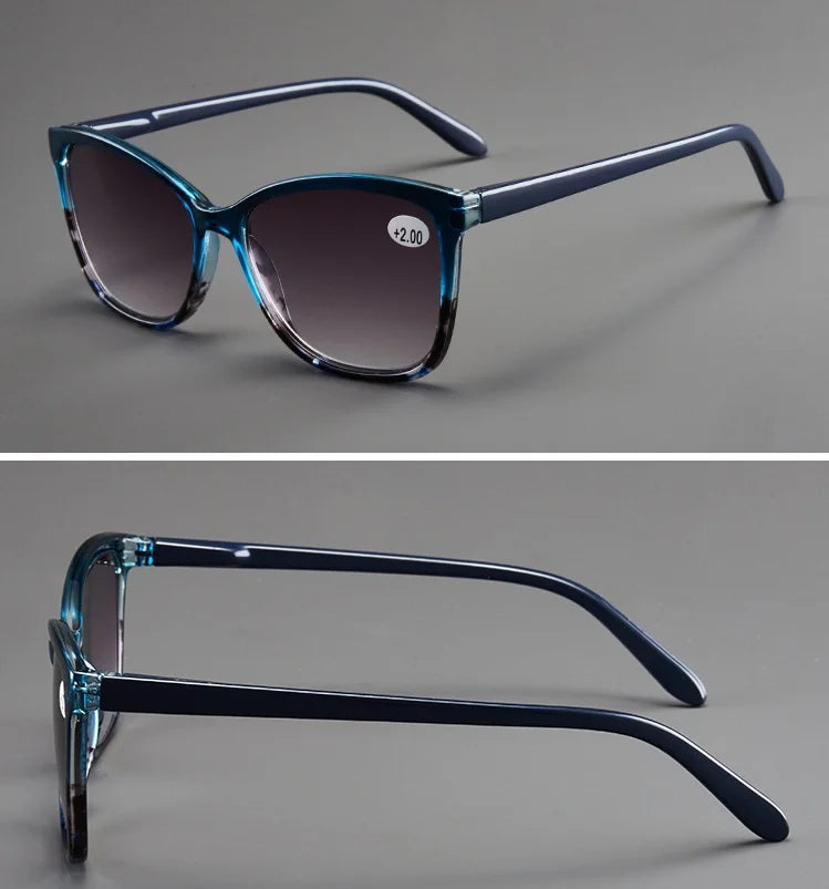 Oversized Reading Sunglasses For Women Men New Fashion Elegant Presbyopia Farsighted Eyeglasses With +1.0 1.5 2.0 2.5 3.0 4