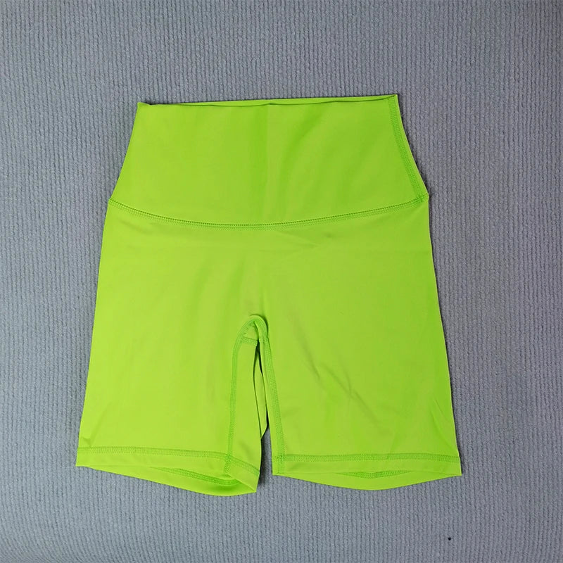Yoga Shorts Solid Color Soft Women Sport Shorts Compression Support Sweat  Comprehensive Training Jog Cycling Internal Pocket