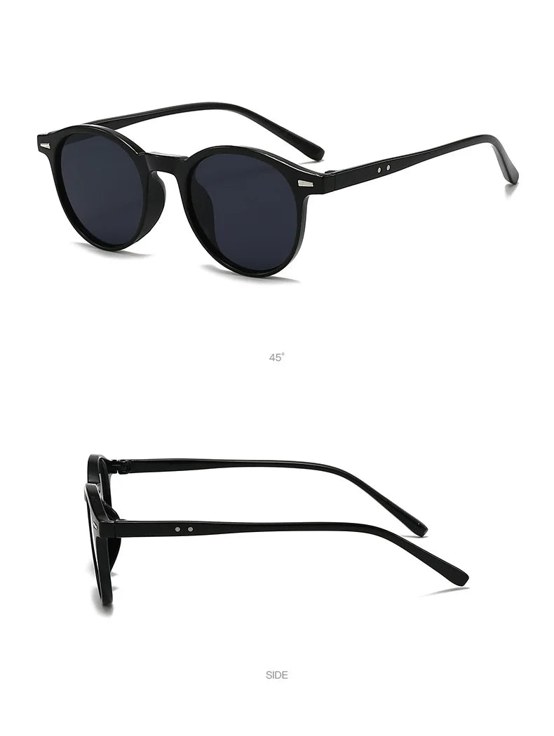 Vintage Round Sunglasses for Women Men Circular Sun Glasses Female Oval Eyewear Oculos De Sol for Male Female Eyeglasses
