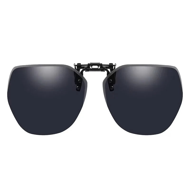 Polarized Clip On Sunglasses Men Women Photochromic Car Driver Goggles Night Vision Glasses Anti Glare Vintage Square Glasses
