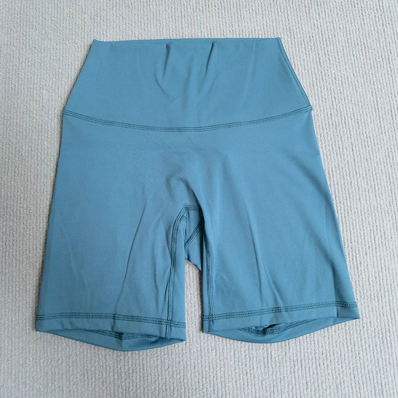 Yoga Shorts Solid Color Soft Women Sport Shorts Compression Support Sweat  Comprehensive Training Jog Cycling Internal Pocket