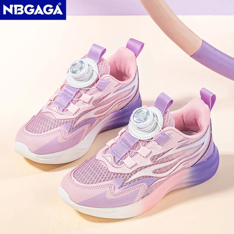 Children's Girls Breathable Summer Sport Shoes Lightweight Kids Sport Running Non Slip Outdoor Fashion Walking Footwear
