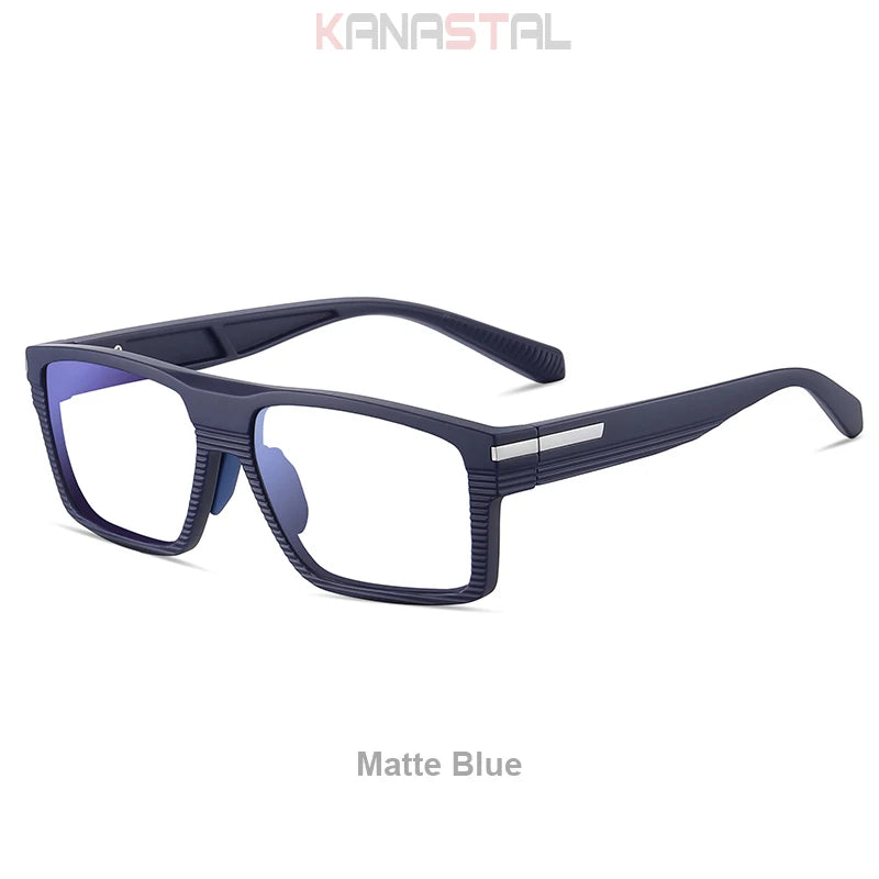 Men Blue Light Blocking Prescription Glasses Myopia Reading Eyewear Women CR39 Optical Lenses Computer TR90 Big Eyeglasses Frame