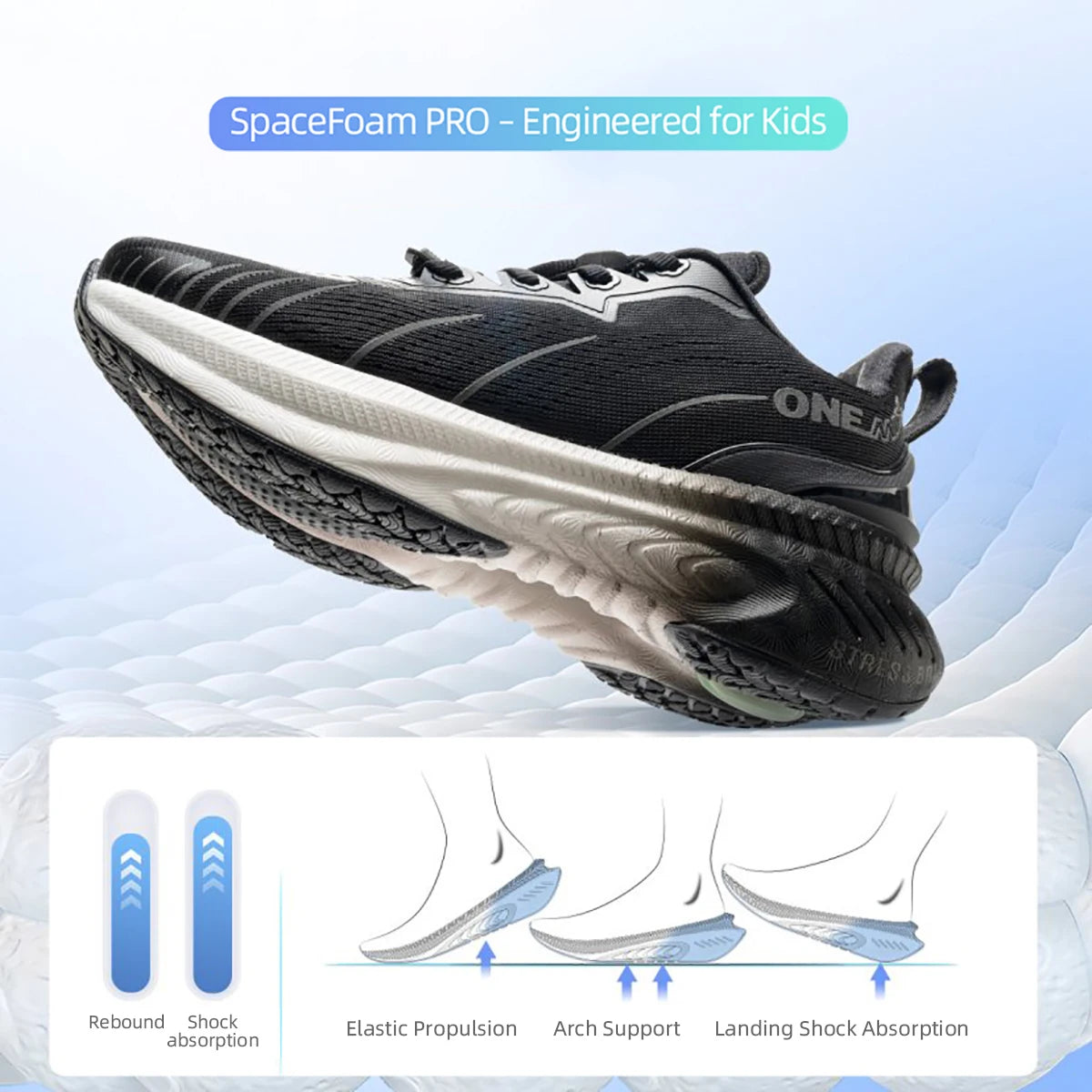 ONEMIX Children's Sports Shoes 2025 New Summer Comfortable Waterproof Running Shoes Leisure Anti-slip Sneaker For Boys And Girls