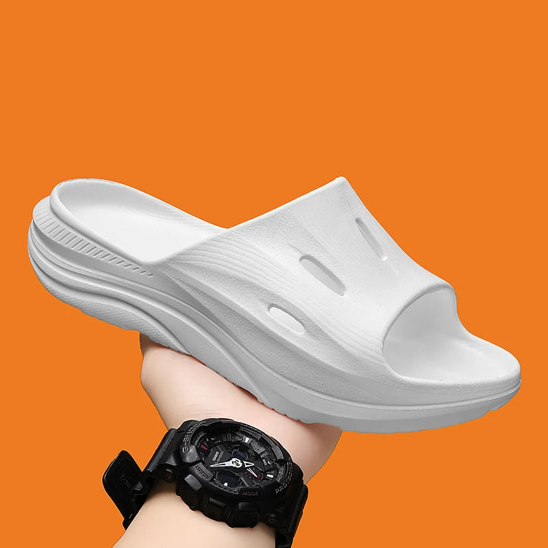 Boys Fashion Casual Sports platform Sandals 2024 Outdoor non-slip beach slippers Men's flip-flops bathroom sandals