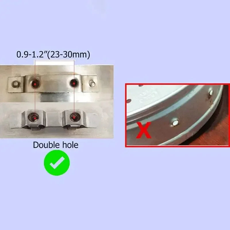1/2Pcs 2 Hole Replacement Pot Handle Pressure Pan Handles Ear Metal Pot Handle Saucepan Short Side Handle for Kitchen Cooker