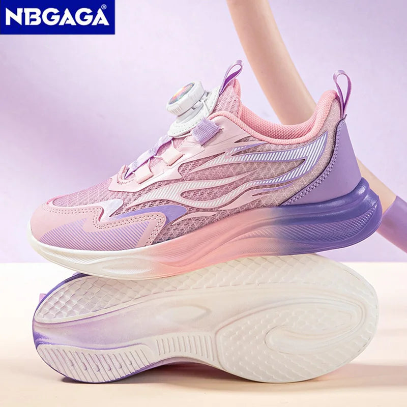 Children's Girls Breathable Summer Sport Shoes Lightweight Kids Sport Running Non Slip Outdoor Fashion Walking Footwear