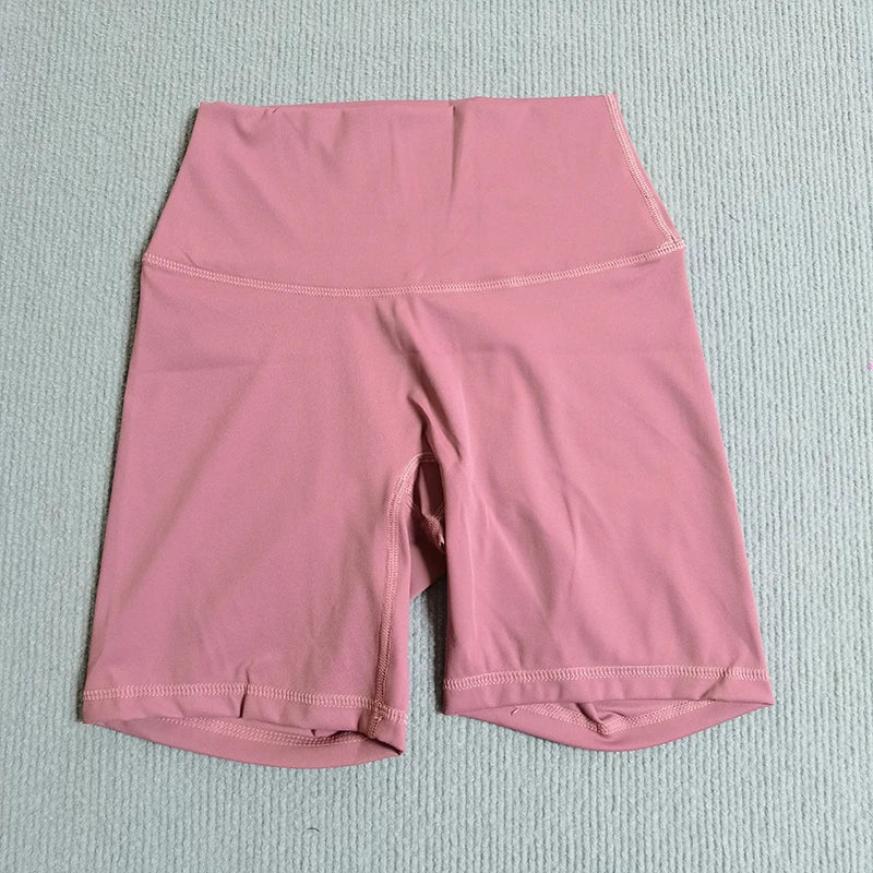 Yoga Shorts Solid Color Soft Women Sport Shorts Compression Support Sweat  Comprehensive Training Jog Cycling Internal Pocket