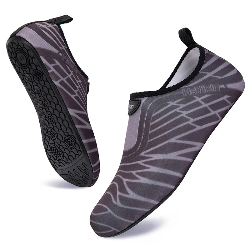 Lightweight, foldable portable travel Aqua shoes water shoes barefoot sand inspired shoes beach snorkeling swimming water shoes