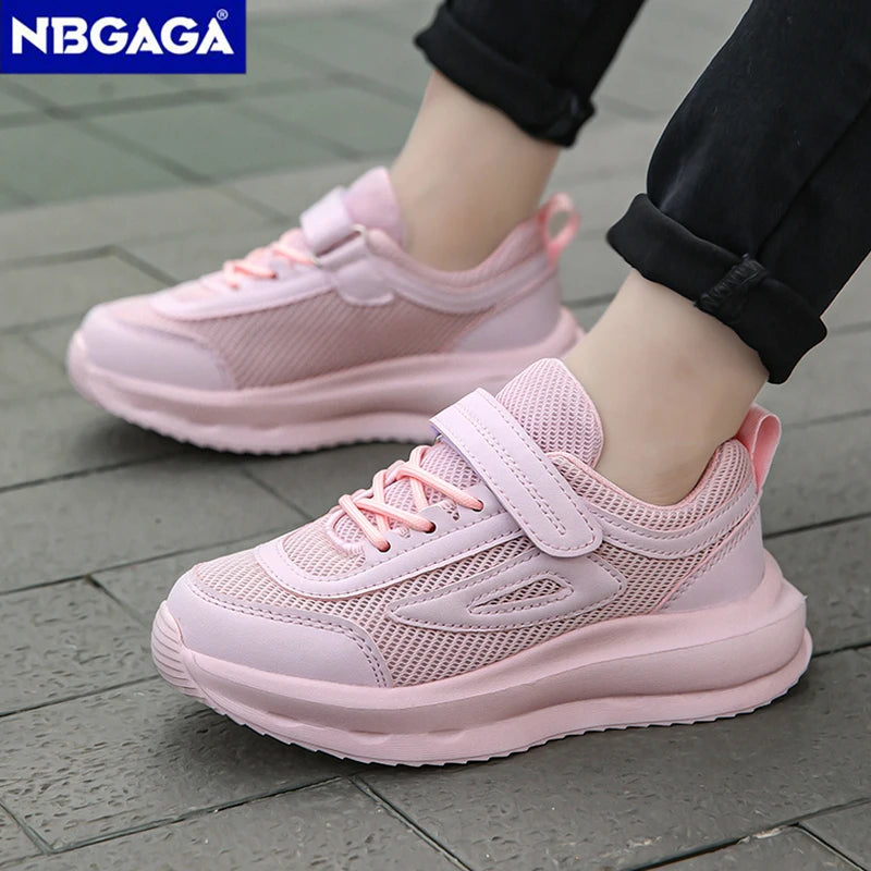 New Kids Breathable Sneakers Summer Lightweight Children Running Shoes Non-slip Casual Walking for Boy Girl Student Training