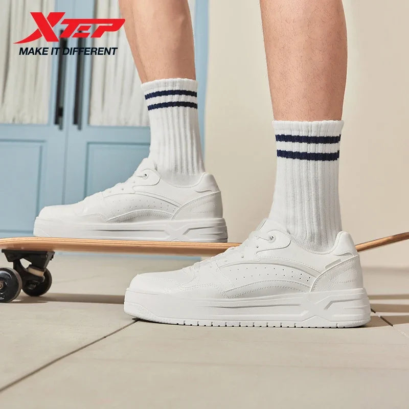 Xtep Skateboarding Shoes For Men 2025 Summer Lightweight Sports Shoes Low-top Fashionable Street Style Sneakers 875319310016