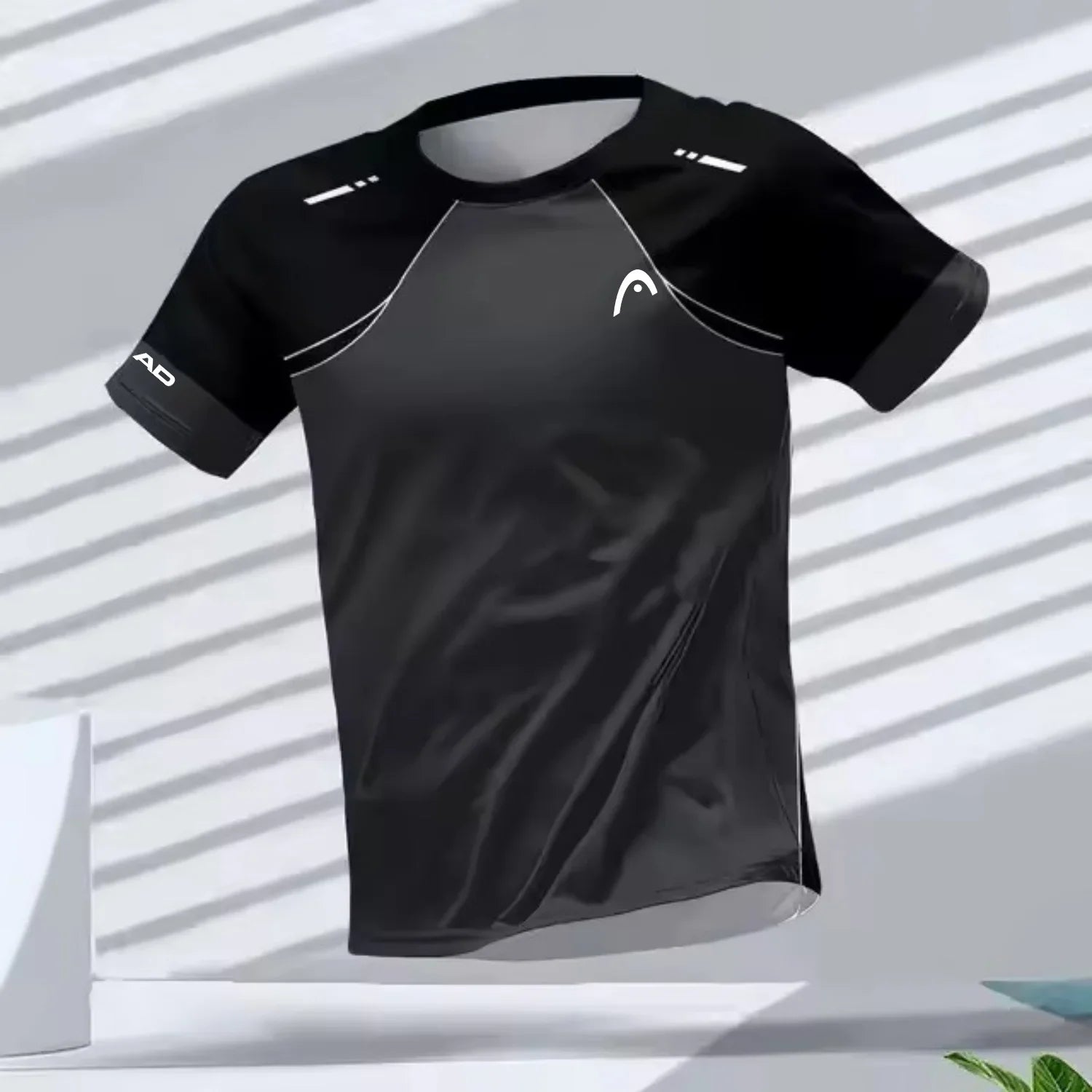 Men's T-shirts Outdoor Sports Running Tees Workout Quick-drying Breathable Round Neck Short Sleeve Casual Fashion Loose Tops