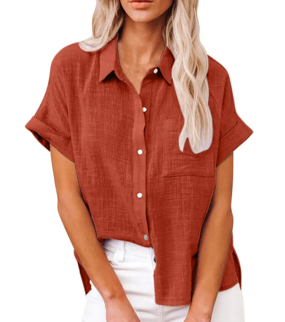 Short Sleeve Tops Tee Women Blusas Summer Loose Ladies T-Shirts Cotton Linen Blouse Woman Clothing Casual T Shirt Camisas Mujer