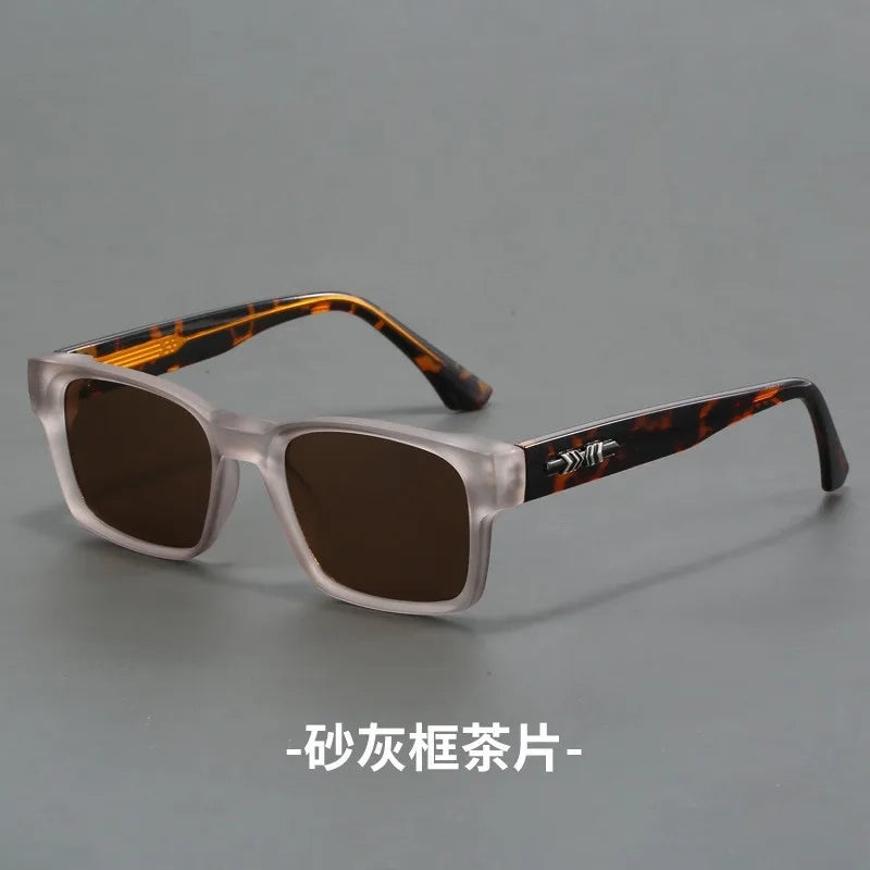 New Men's Advanced Ultra Light Coarse Frame Fashion Square Sunglasses Women Men Trendy Anti Mist Outdoor Driving Shades UV400