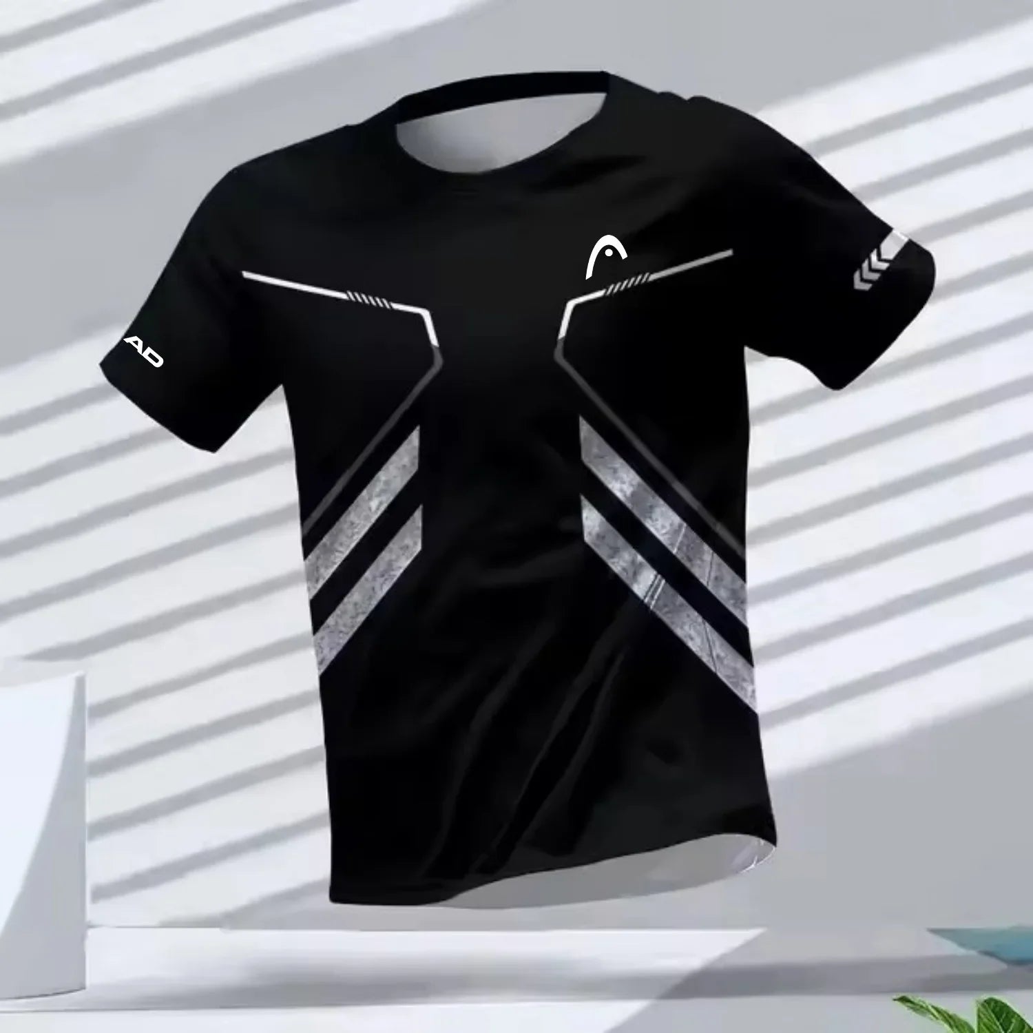 Men's T-shirts Outdoor Sports Running Tees Workout Quick-drying Breathable Round Neck Short Sleeve Casual Fashion Loose Tops