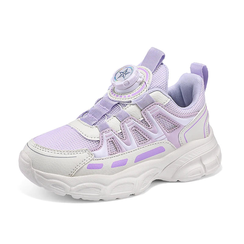 Children's Breathable Sneakers for Girls Anti-Slip Casual Running Spring & Summer Lightweight Walking Shoes for School Students