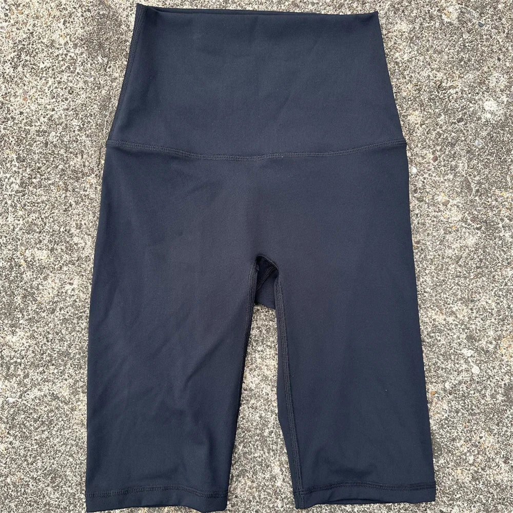 Solid Color Soft Athletic Cycling High Waist Yoga Short Leg Women Fitness Sports Short Comprehensive Training Jog Squat Proof