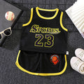Toddler Basketball Outfit Boys Girls Mesh Breathable Tank Top Shorts Set Kids Quick Dry Active Sportswear Summer