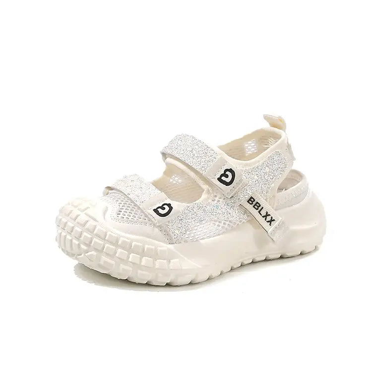 Summer Sport Shoes For Girls Korean Style Teenager Girl's Sandals Ergonomics Anti-slippery Breathable Outdoor Running Footwear