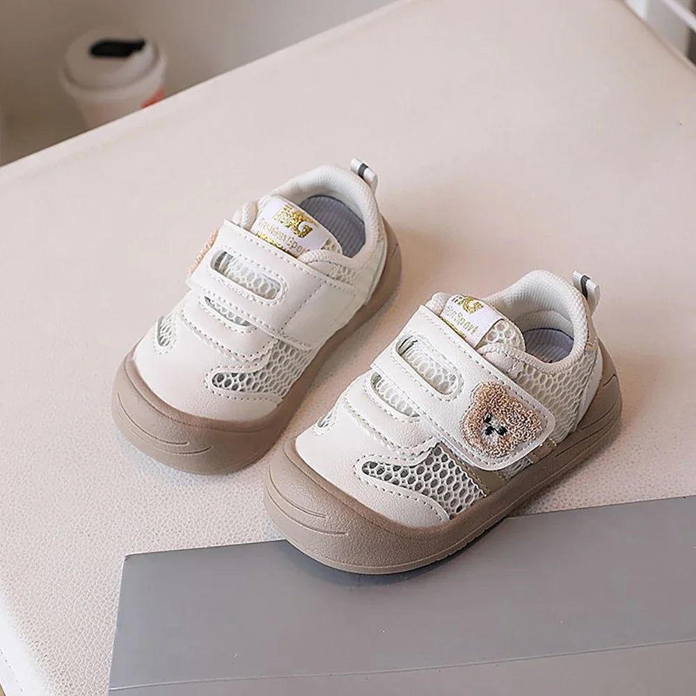 Summer Sneakers For Children Mesh Fabric Breathable Kid's Sneakers Ergonomics Soft-soled Baby Boy's Girl's Toddler Shoes