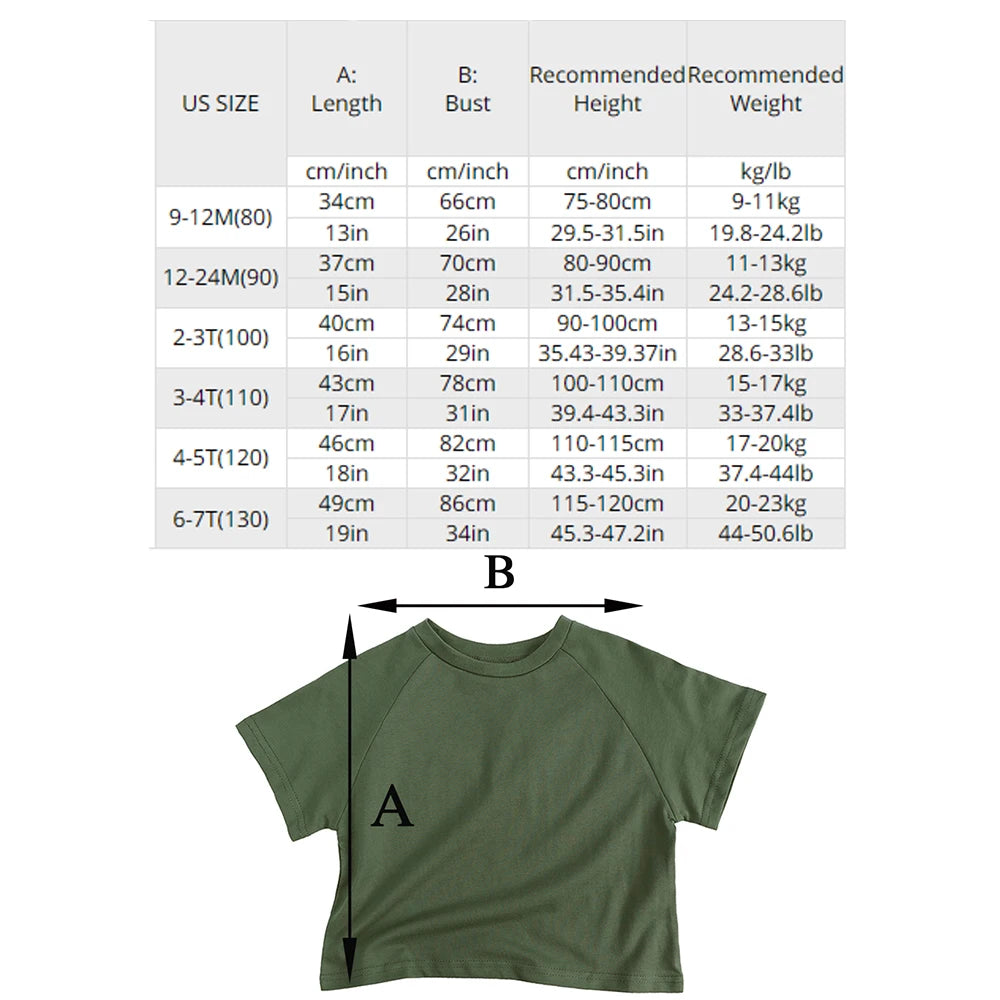 2026 Toddler Infant Tee Pure O-neck Short Cotton Summer Outfits Top Casual T-shirt For Children Teenages Korean Style Clothes
