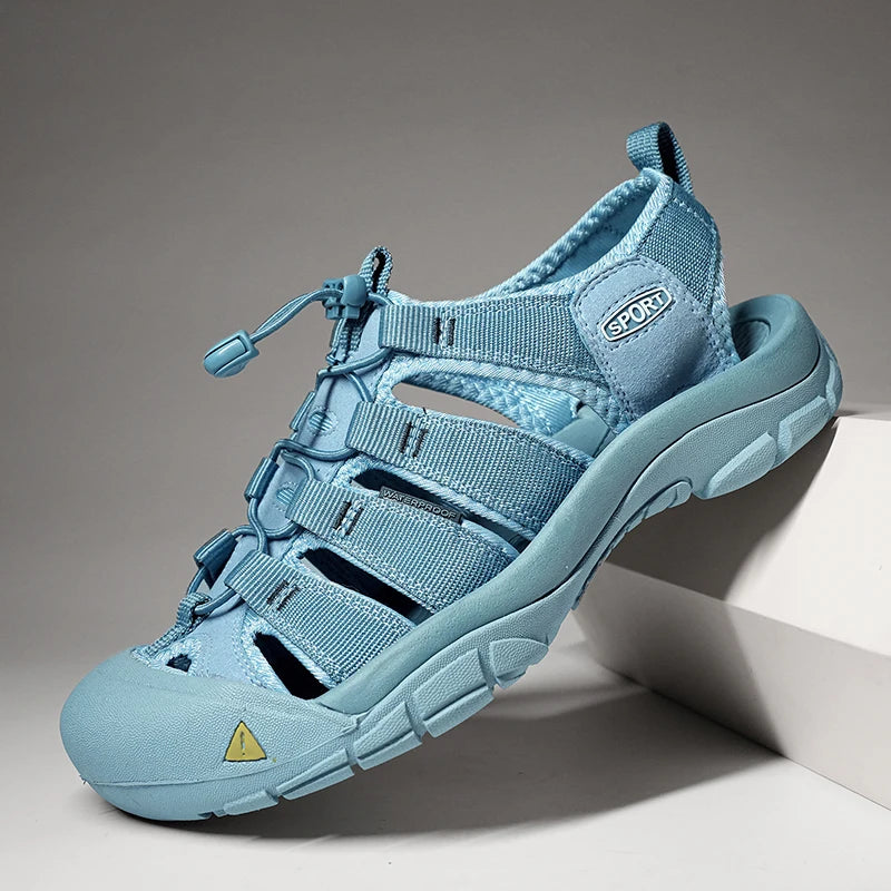 Men's Casual Mesh Outdoor Beach Sandals Fashion Light Breathable Shoe for Men Anti-slip Waterproof Sandal Man Comfortable Shoes