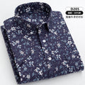 7XL Classic Men's Short Sleeve Shirt 100% Oxford Cotton Casual Plaid Stripe Shirt Business Men's Shirts Short Sleeve Large Size