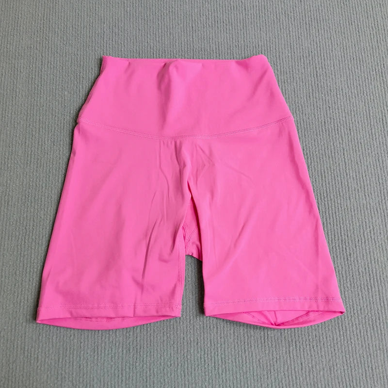 Yoga Shorts Solid Color Soft Women Sport Shorts Compression Support Sweat  Comprehensive Training Jog Cycling Internal Pocket
