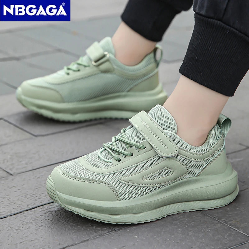 New Kids Breathable Sneakers Summer Lightweight Children Running Shoes Non-slip Casual Walking for Boy Girl Student Training