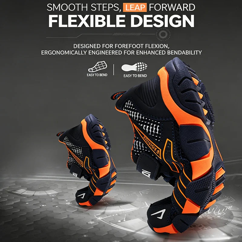 Sport Kids Sneakers for Boys Breathable Mesh Running Tennis Spring Summer Outdoor Anti Skid Athletic Shoes Size 28-39