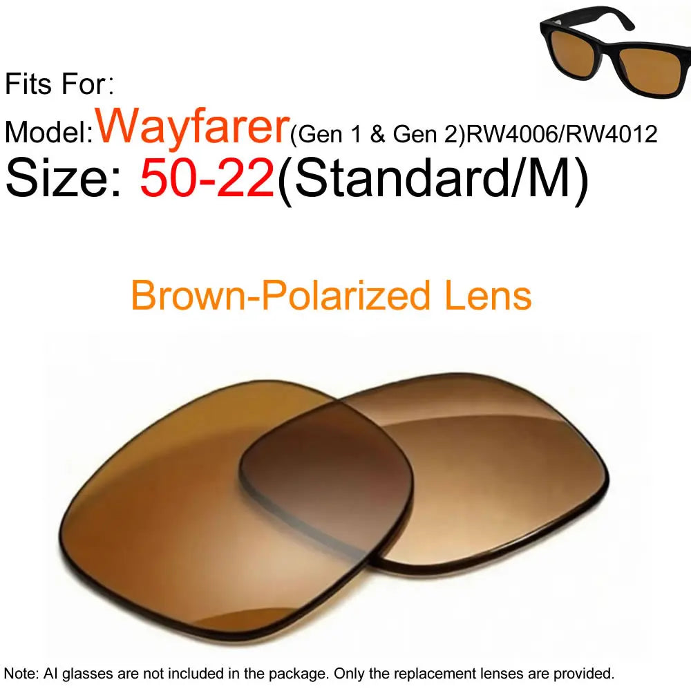 Photochromic for Ray Ban Meta Lens Replacement Transitions RW4006/4008/RW4012 Wayfarer Polarized Replacement Lenses Accessories