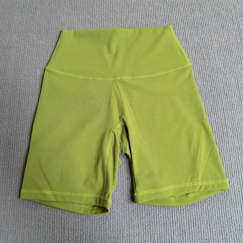 Yoga Shorts Solid Color Soft Women Sport Shorts Compression Support Sweat  Comprehensive Training Jog Cycling Internal Pocket