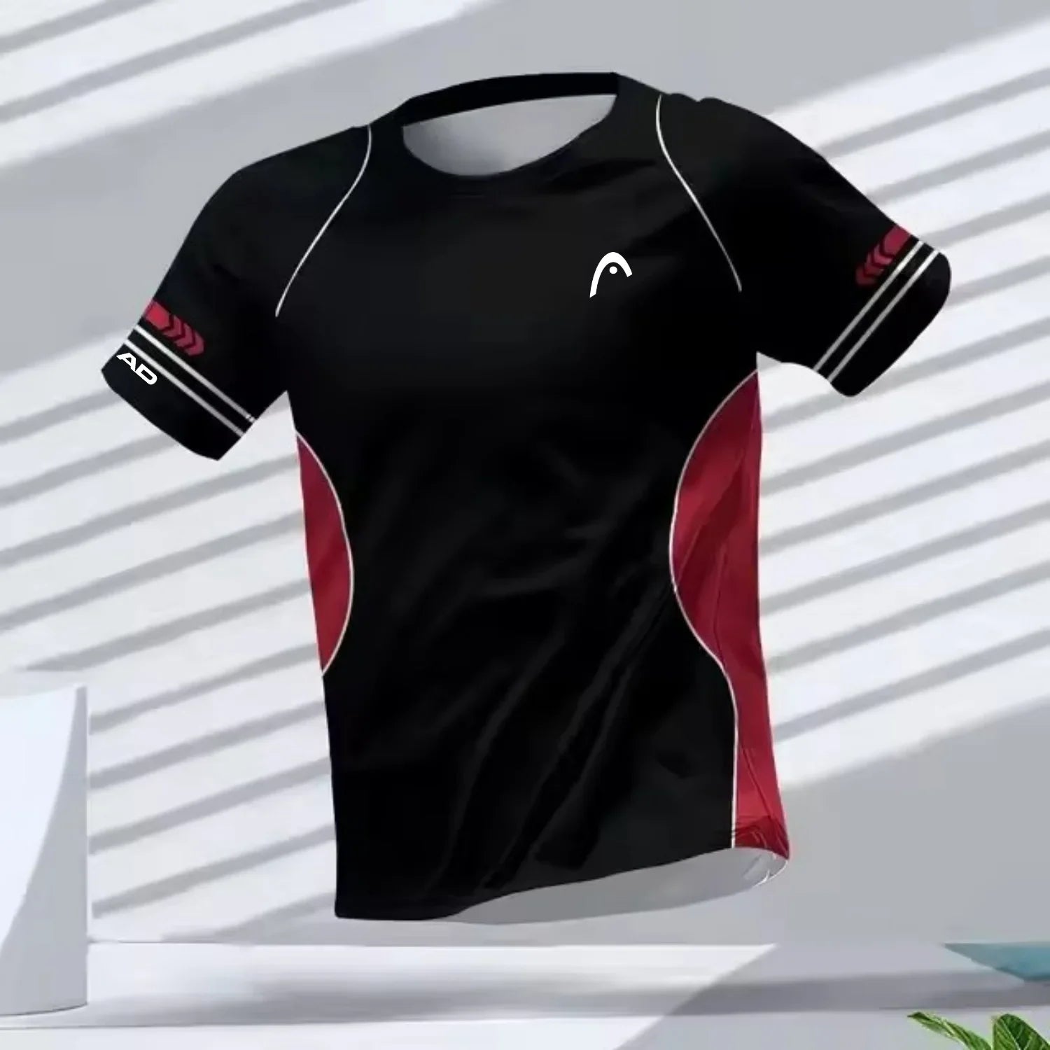 Men's T-shirts Outdoor Sports Running Tees Workout Quick-drying Breathable Round Neck Short Sleeve Casual Fashion Loose Tops