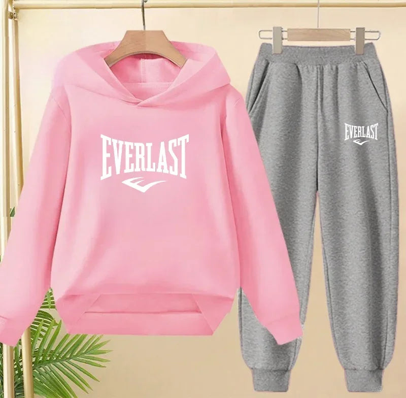 Spring Autumn New Fashion Kids Tracksuits 3-12 Years Boys and Girls Casual Sports Hoodie Tops+pants 2pcs Sets Children Clothes