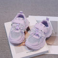 Summer Toddler Girls Breathable Mesh Chunky Sneakers Rhinestone Non-Slip Soft Sole for Daily School Outdoor Running Play Wear
