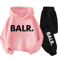 Children Hoodie Set Autumn Winter New York USA Letter Graphic Sweatshirt Pant Suit Baby Boy Girl Kid Sport Two Pieces Tracksuit